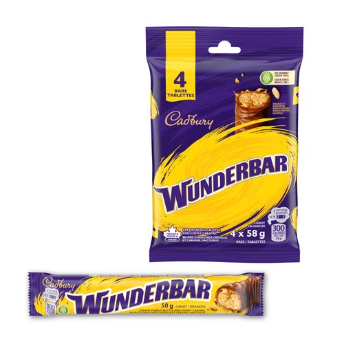Cadbury Wunderbar Chocolate Bar Multipack 4 x 58 g