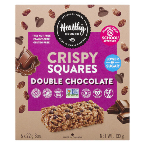 Healthy Crunch Peanut-Free Rice Crispy Square Double Chocolate 132 g