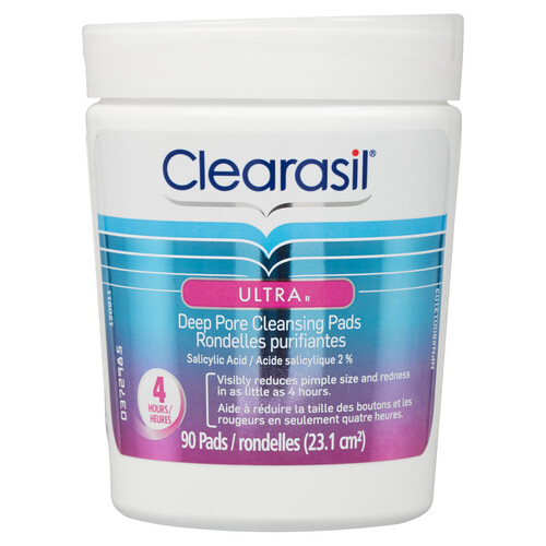 Clearasil Ultra Pads Deep Pore Cleansing 90 EA