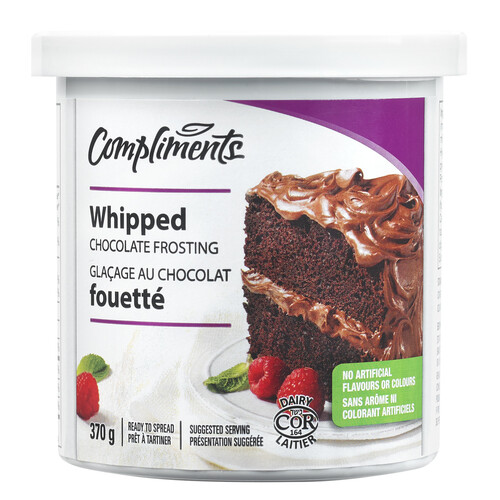 Compliments Whipped Frosting Chocolate 370 g