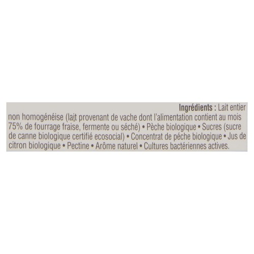 Tree Island Gourmet Yogurt Okanagan Peach Yogurt 350 g