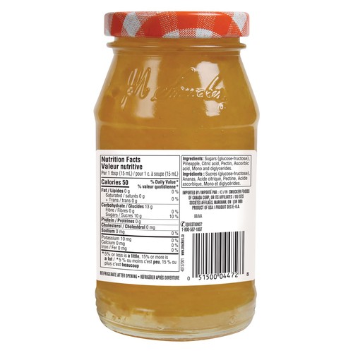Smucker's Jam Pineapple 250 ml