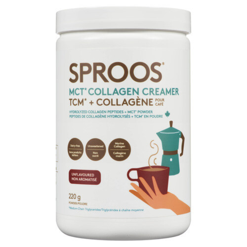 Sproos MCT Collagen Creamer Powder Unflavoured 220 g