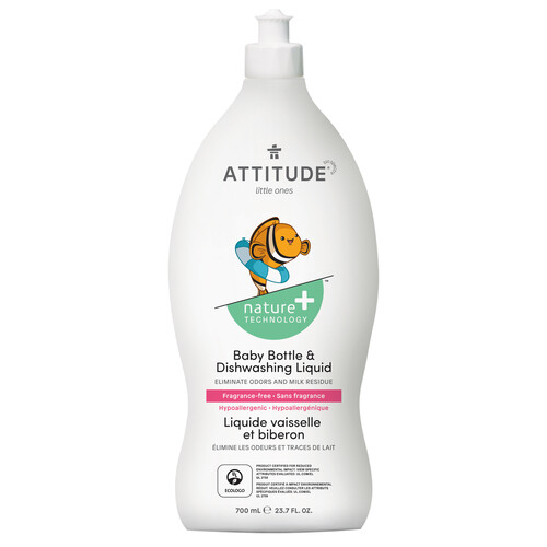 Attitude Nature+ Little Ones Dishwashing Liquid 700 ml