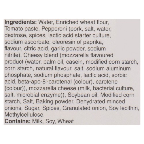 Michelinas Frozen Pizza Pepperoni Snax 128 g