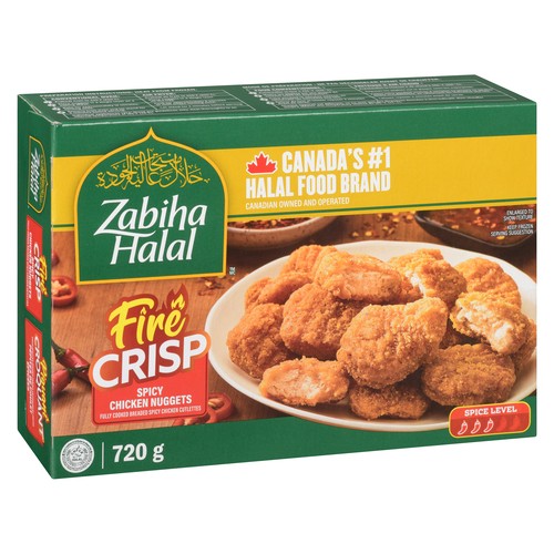 Zabiha Halal Spicy Chicken Nuggets Fire Crisp 720 g