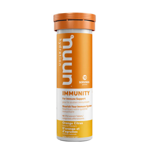 Nuun Hydration Immunity Effervescent Tablets Orange Citrus 10 Count