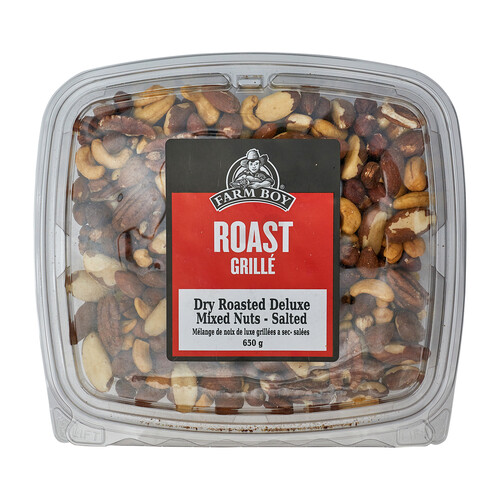 Farm Boy Nuts Dry Roasted Deluxe Mix Salted 650 g