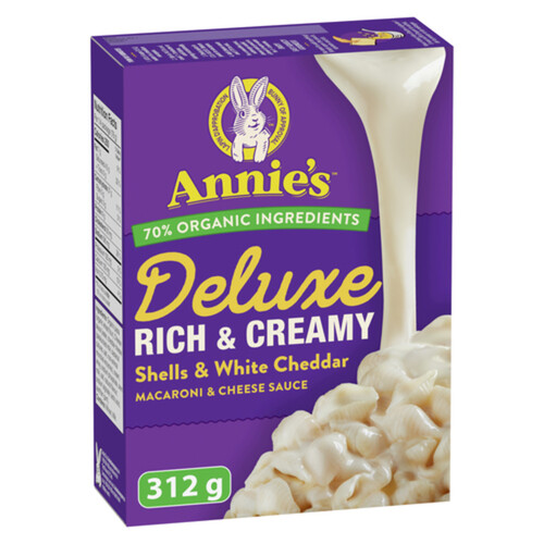Annie's Mac and Cheese White Cheddar Deluxe Rich and Creamy 312 g