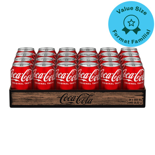 Coca-Cola Soft Drink Classic 24 x 355 ml (cans)