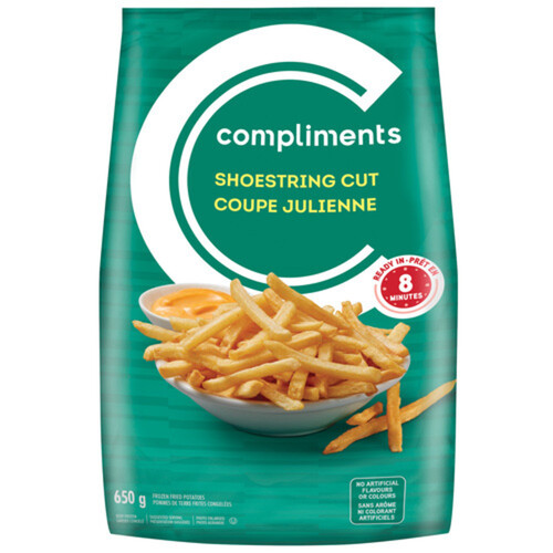 Compliments Frozen Fried Potatoes 8 Minute Shoestring Cut 650 g