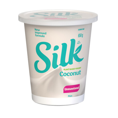 Silk Plant-Based Yogurt Coconut Unsweetened Plain 650 g