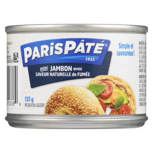 Paris Paté  Sugar Free Deviled ham Meat spread Smoke flavor  135 g