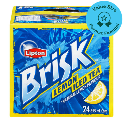 Lipton Original Brisk Ice Tea Lemon 24 x 355 ml (cans)