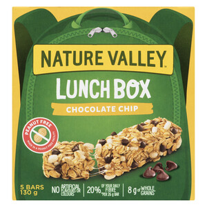 Nature Valley Lunch Box Chewy Granola Bars Chocolate Chip 5 x 26 g