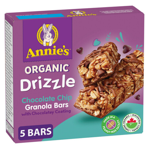 Annie's Organic Granola Bars Drizzle Chocolate Chip 130 g