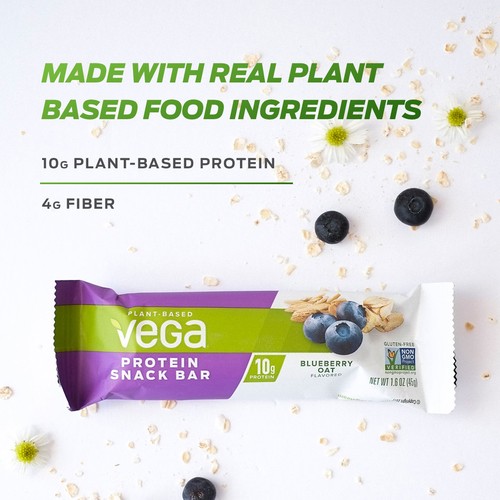 Vega Gluten-Free Protein Snack Bars Chocolate Caramel 12 Pack