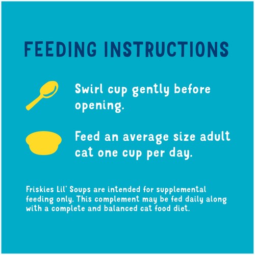 Friskies Lil' Soups Cat Food In Velvety Chicken Broth Tuna 34 g