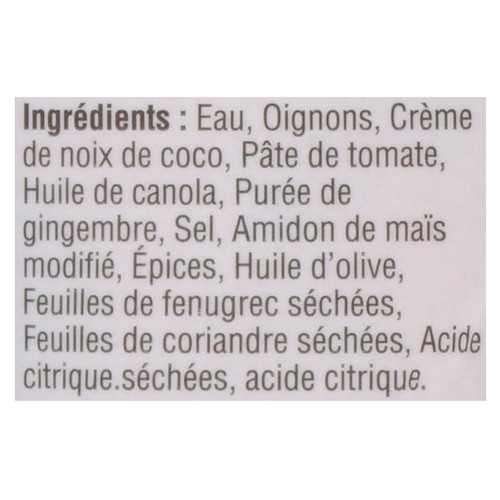 KFI Sauce de Cuisine Tikka Masala végétalien 395 ml