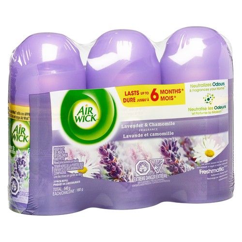 Airwick Fresh Matic Refill  Lavender and Chamomile 3 x 180  g