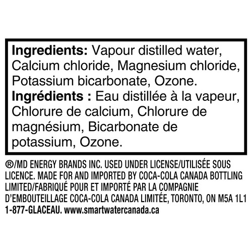 Glaceau Smartwater With Sports Cap 700 ml (bottle)