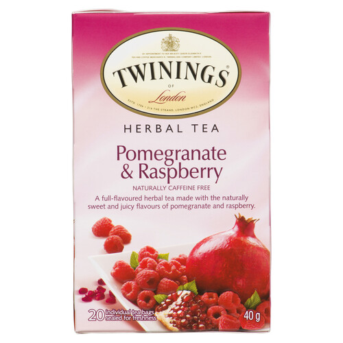 Twinings Herbal Tea Pomegranate & Raspberry 20 Tea Bags
