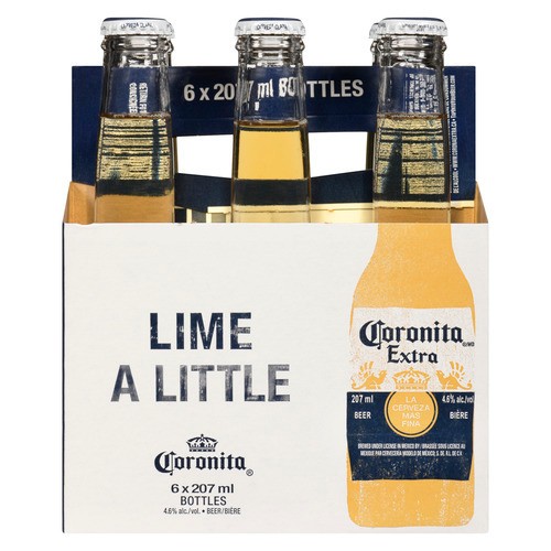Coronita Beer 4.6% Alcohol 6 x 207 ml (bottles)