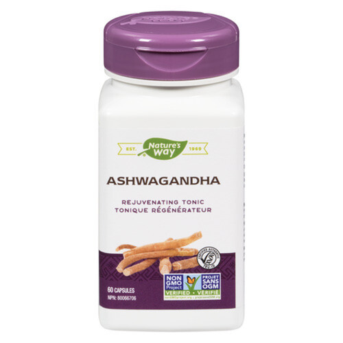 Nature's Way Ashwagandha Adaptogen Capsules 60 Count