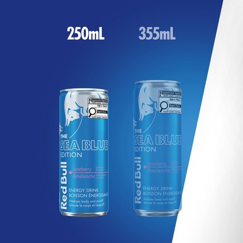 Red Bull Energy Drink The Sea Blue Edition Juneberry 4 x 250 ml (cans)