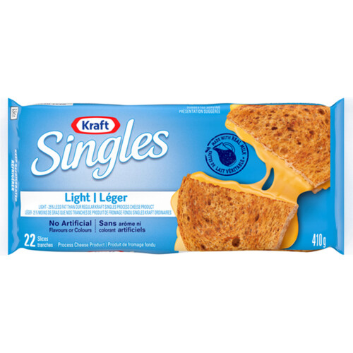 Kraft Singles Cheese Slices Original Light 410 g