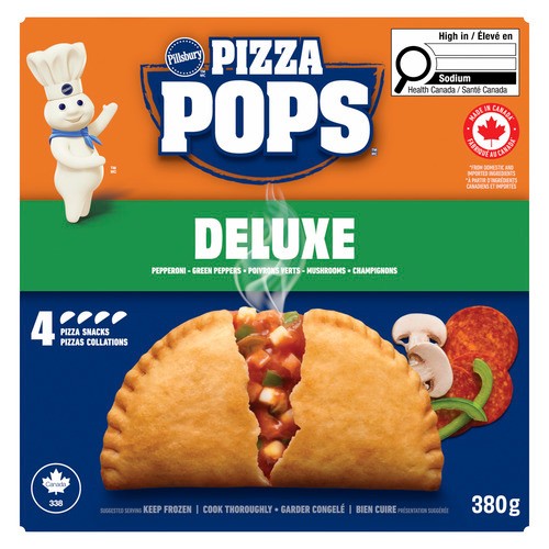 Pillsbury Pizza Pops Frozen Pizza Snack Deluxe 380 g