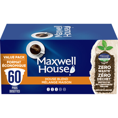 Maxwell House Coffee Pods House Blend 60 K Cups 585 g Voila Online Groceries Offers