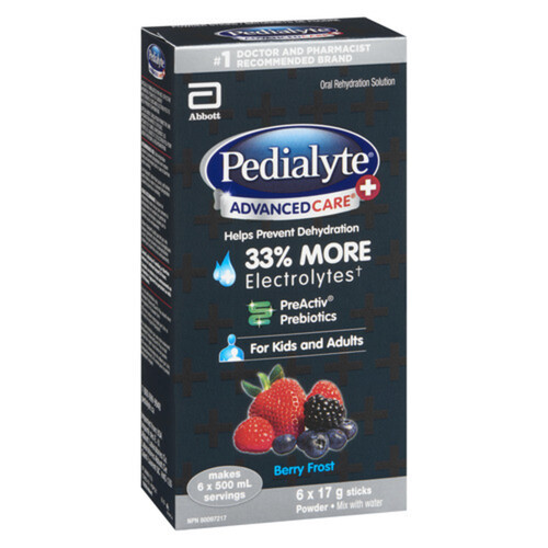 Pedialyte Advanced Care Powder Berry Frost 6 EA