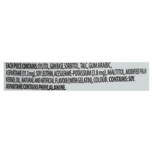 Trident Sugar Free Vibes Gum Peppermint Wave In Bottle 40 Pieces 