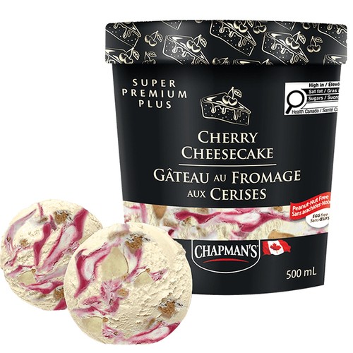 Chapman's Super Premium Plus Ice Cream Cherry Cheesecake 500 ml