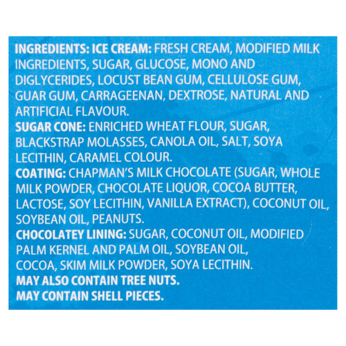 Chapman's Yukon Ice Cream Cones Vanilla And Peanut 5 x 140 ml Voilà
