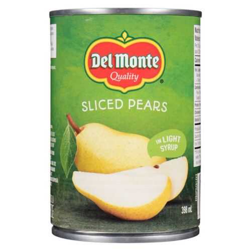 Del Monte  Pack in Light Syrup Pear Slices 398 ml