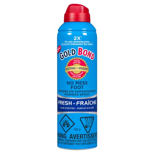 Gold Bond No Mess Foot Powder Spray 198 g