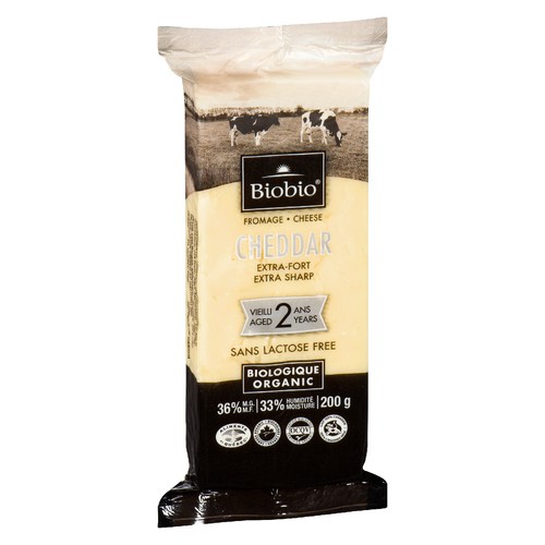 Biobio Organic Cheese Cheddar Extra Sharp 2 Years 200 g