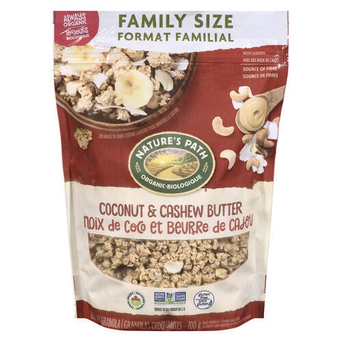 Nature's Path Organic Granola Crunchy Coconut Cashew 700 g