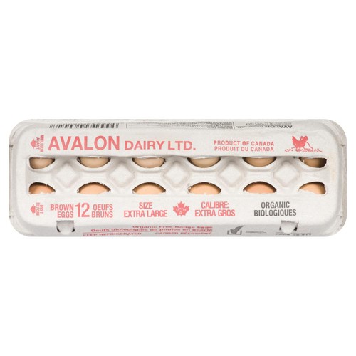 Avalon Organics Organic Brown Eggs Extra Large 12 Count