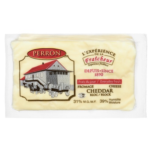 Perron Cheese Fresh Block Cheddar 400 g