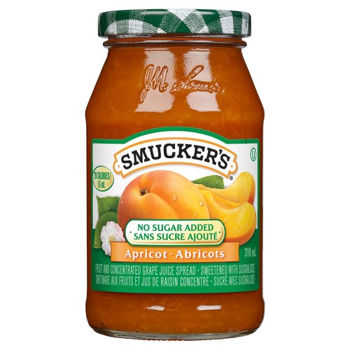 Smucker's No Sugar Added Apricot Spread 310 ml