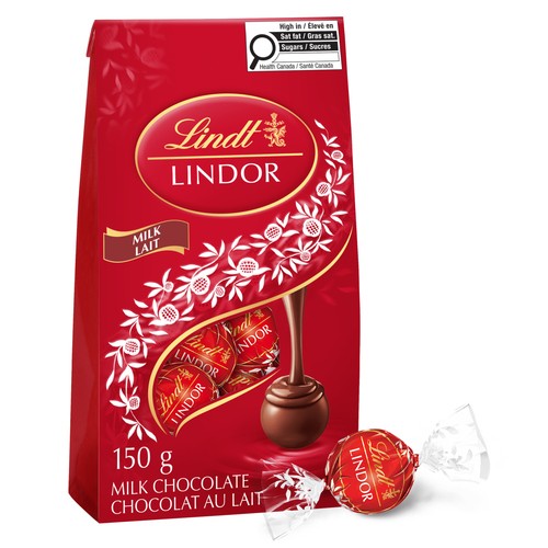 Lindt Lindor Milk Chocolate Truffles Bag 150 g