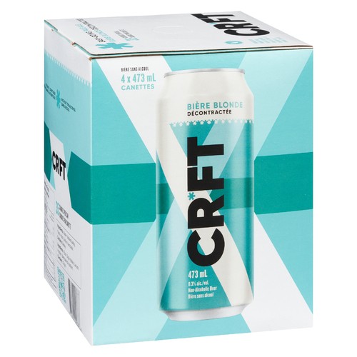 CRFT Non Alcoholic Beer Easy Going Pale Ale 4 x 473 ml (cans)