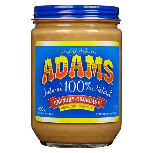 Adams Peanut Butter Crunchy Unsalted 500 g