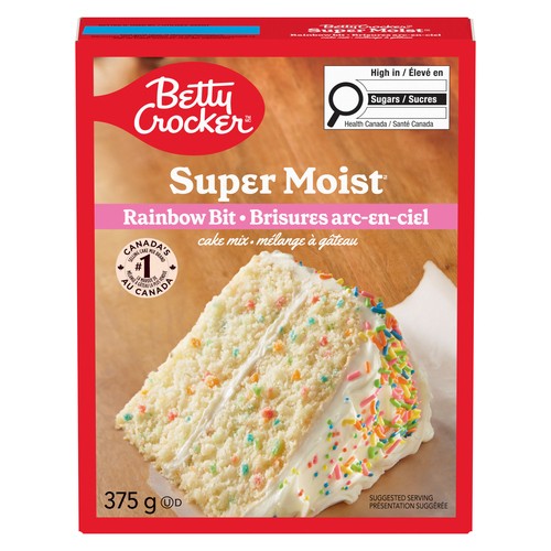 Betty Crocker Super Moist Cake Mix Rainbow Bit 375 g