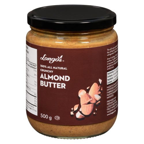 Longo's Almond Butter Crunchy 500 g