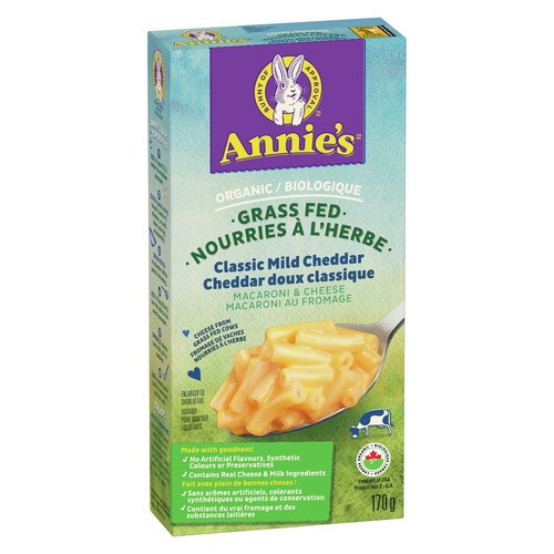 Annie's Organic Macaroni & Cheese Pasta Grass Fed Classic Mild Cheddar 170 g