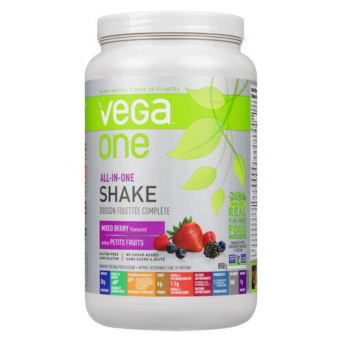 Vega One Gluten-Free All-In-One Protein Powder Shake Mixed Berry 850 g